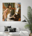 Jeunes filles au piano by Auguste Renoir on GIANT ART - beige figurative young women