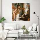 Jeunes filles au piano by Auguste Renoir on GIANT ART - beige figurative young women