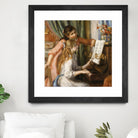 Jeunes filles au piano by Auguste Renoir on GIANT ART - beige figurative young women