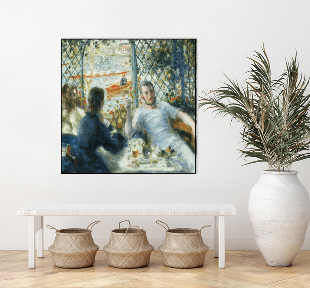 Le déjeuner au bord de la rivière by Auguste Renoir on GIANT ART - blue figurative homme et femme