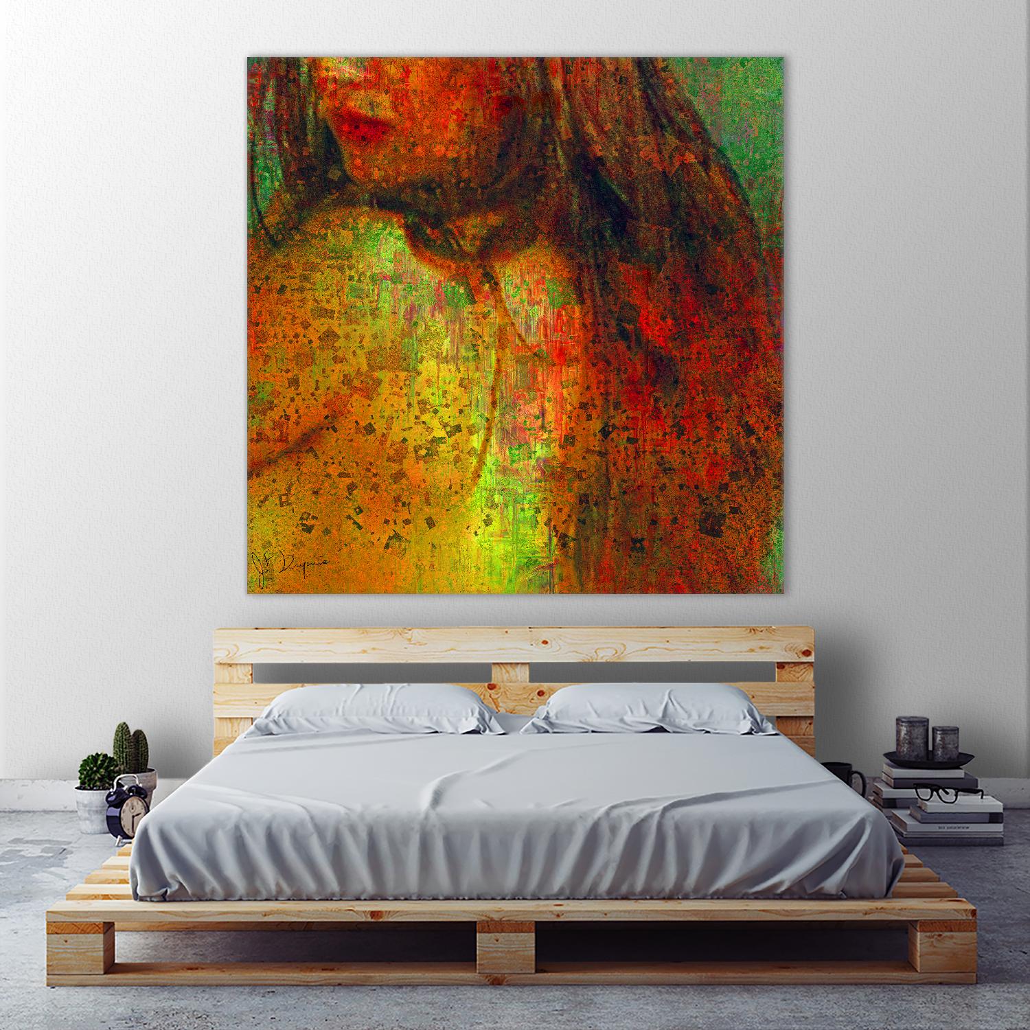 Woman Revelation I by Jean-François Dupuis on GIANT ART - orange figurative woman