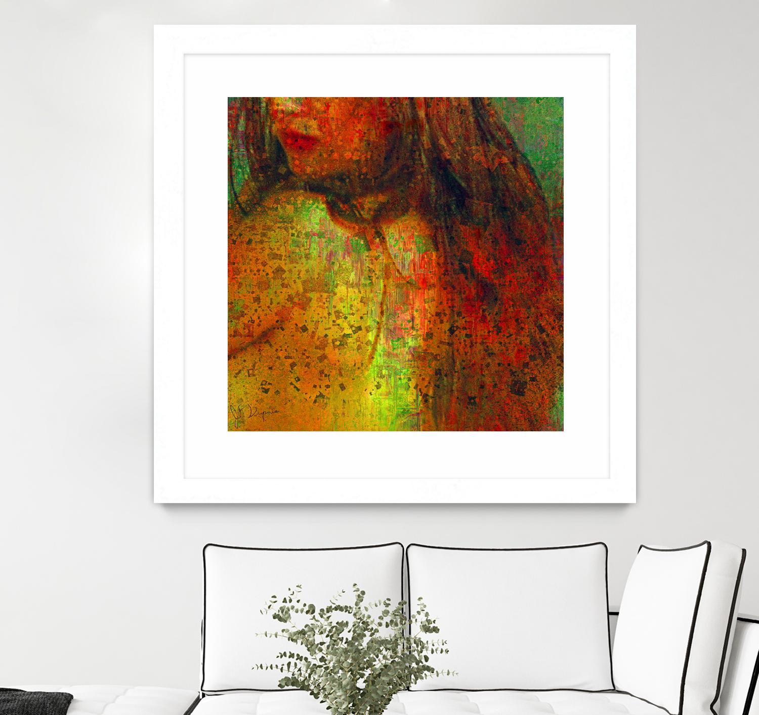 Woman Revelation I by Jean-François Dupuis on GIANT ART - orange figurative woman