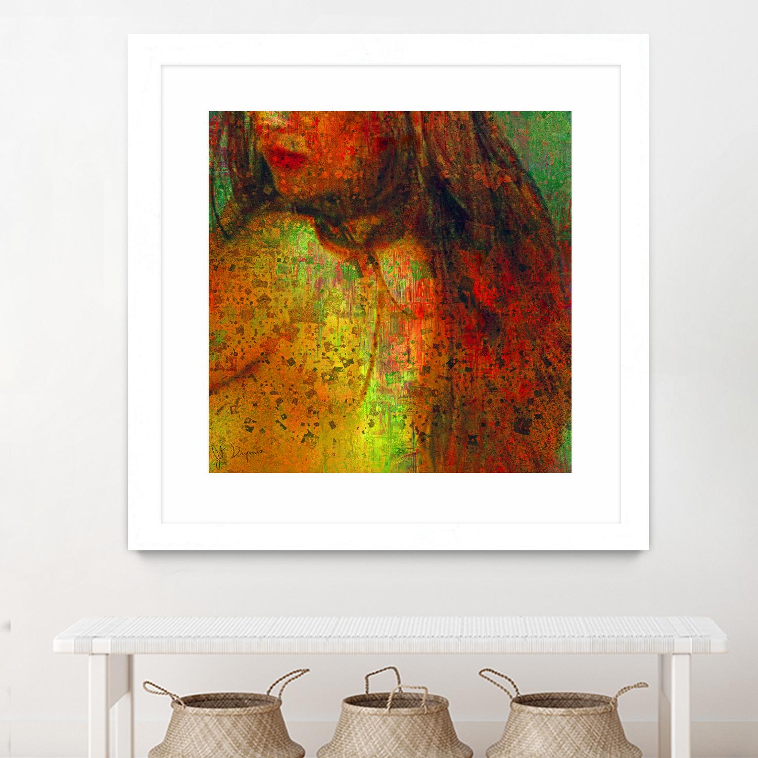 Woman Revelation I by Jean-François Dupuis on GIANT ART - orange figurative woman