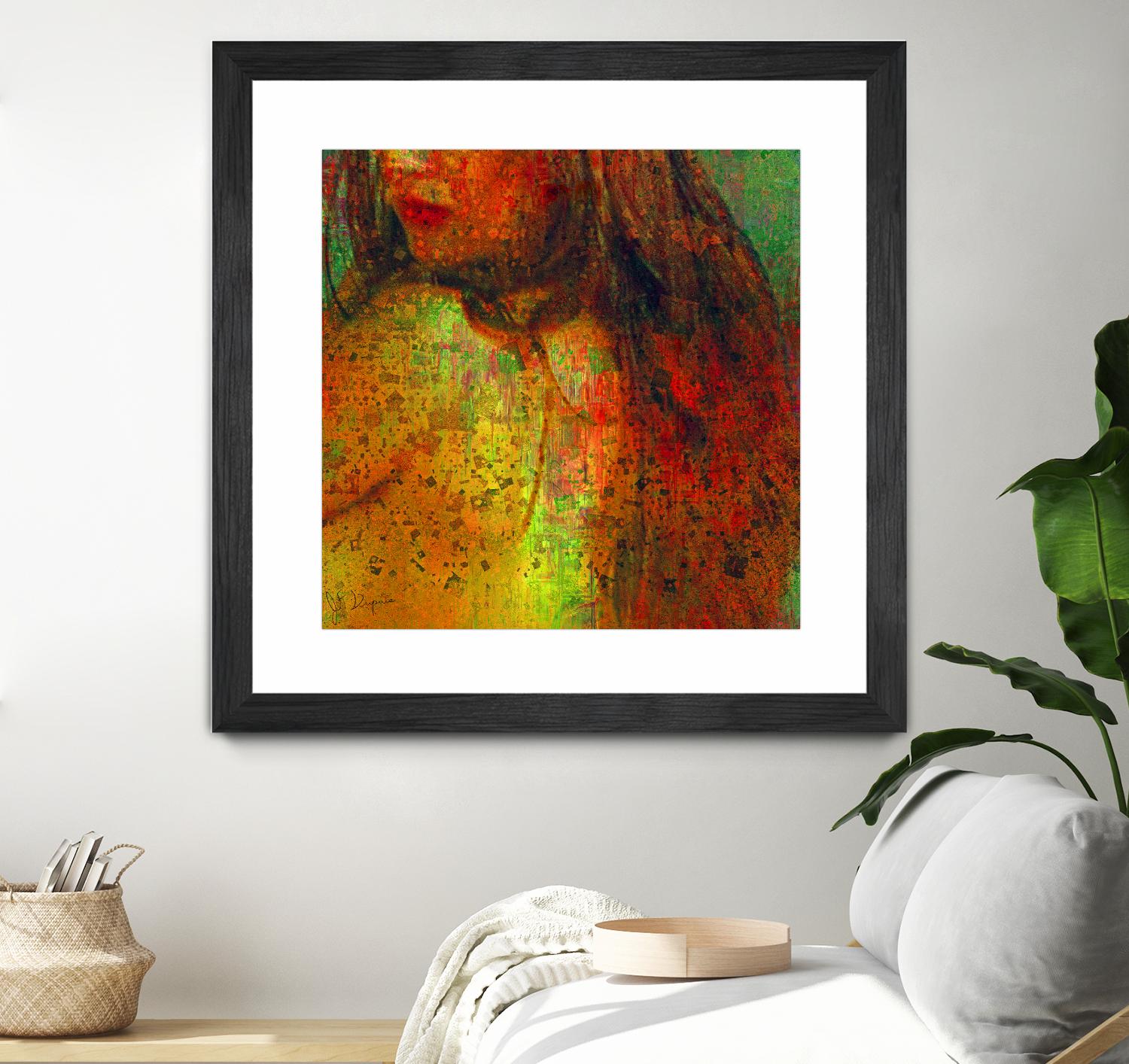 Woman Revelation I by Jean-François Dupuis on GIANT ART - orange figurative woman