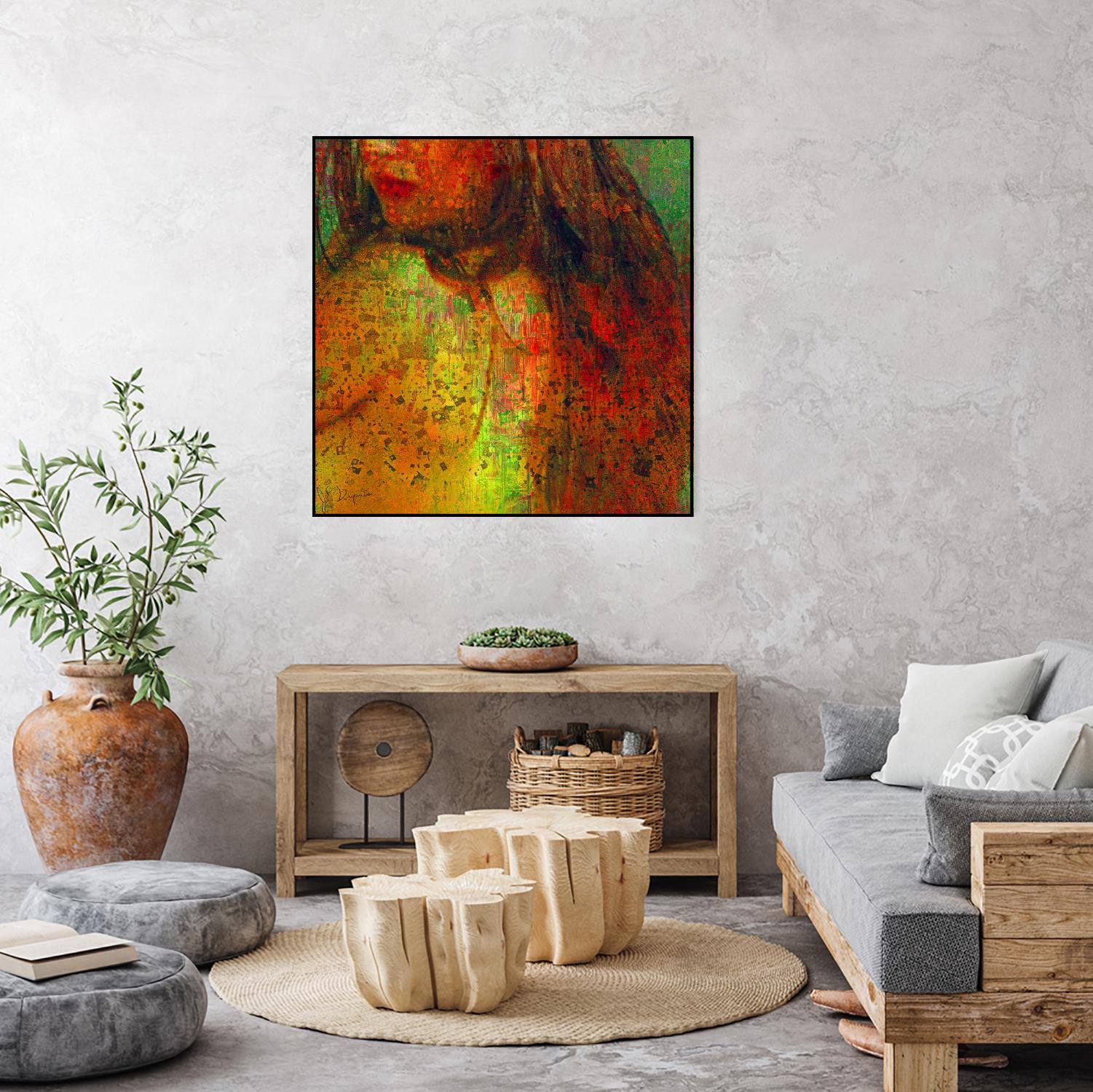 Woman Revelation I by Jean-François Dupuis on GIANT ART - orange figurative woman