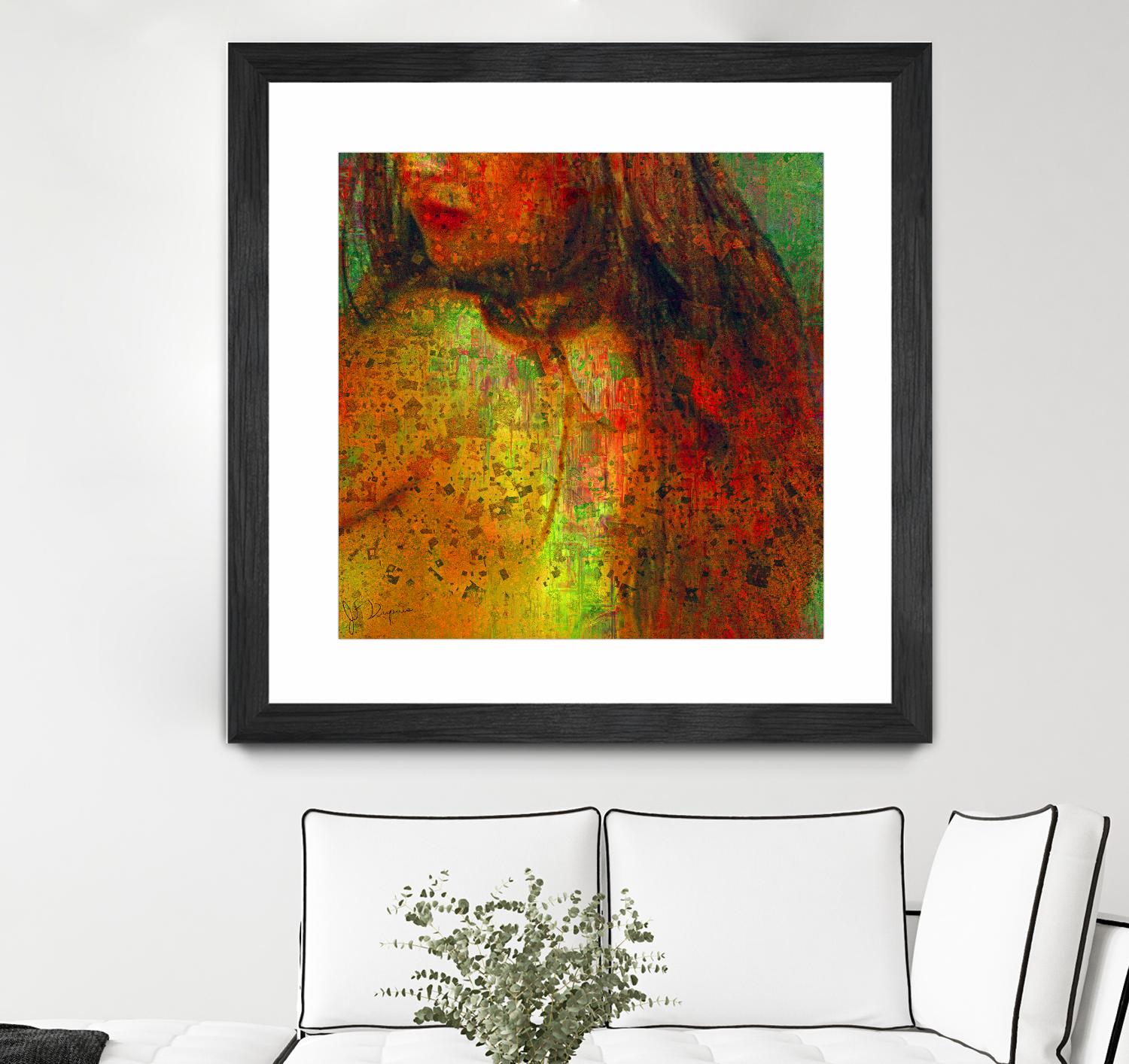 Woman Revelation I by Jean-François Dupuis on GIANT ART - orange figurative woman