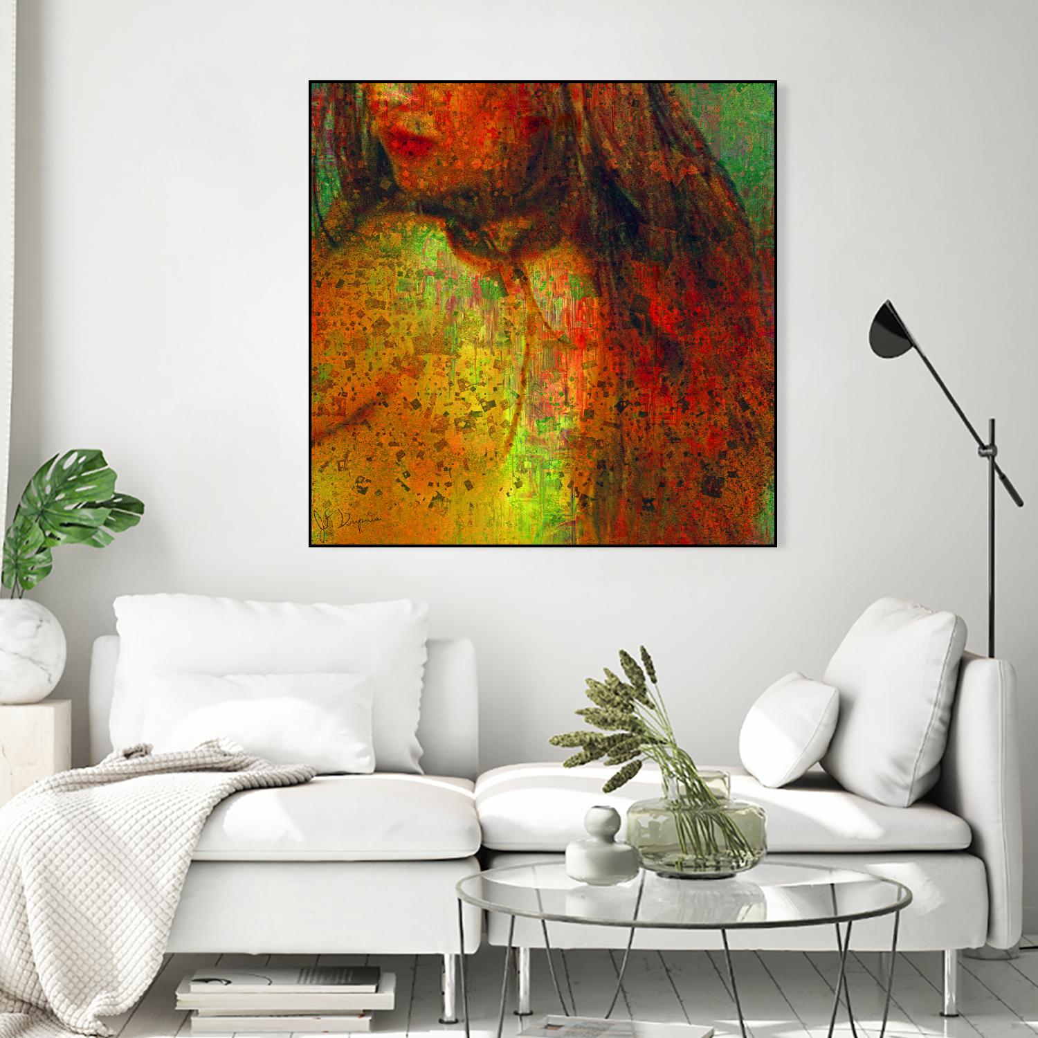 Woman Revelation I by Jean-François Dupuis on GIANT ART - orange figurative woman