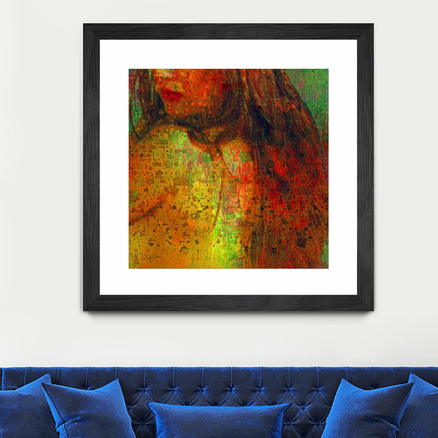 Woman Revelation I by Jean-François Dupuis on GIANT ART - orange figurative woman