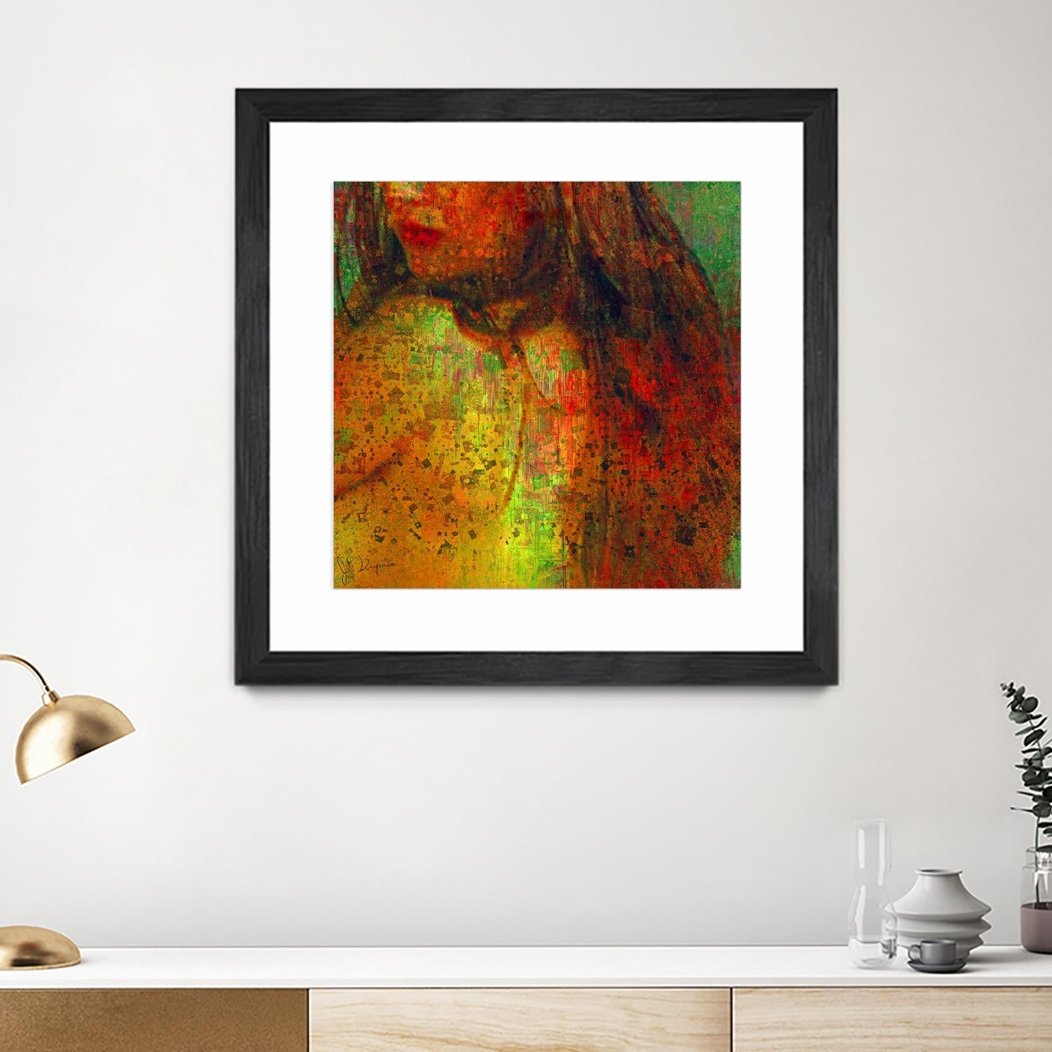 Woman Revelation I by Jean-François Dupuis on GIANT ART - orange figurative woman