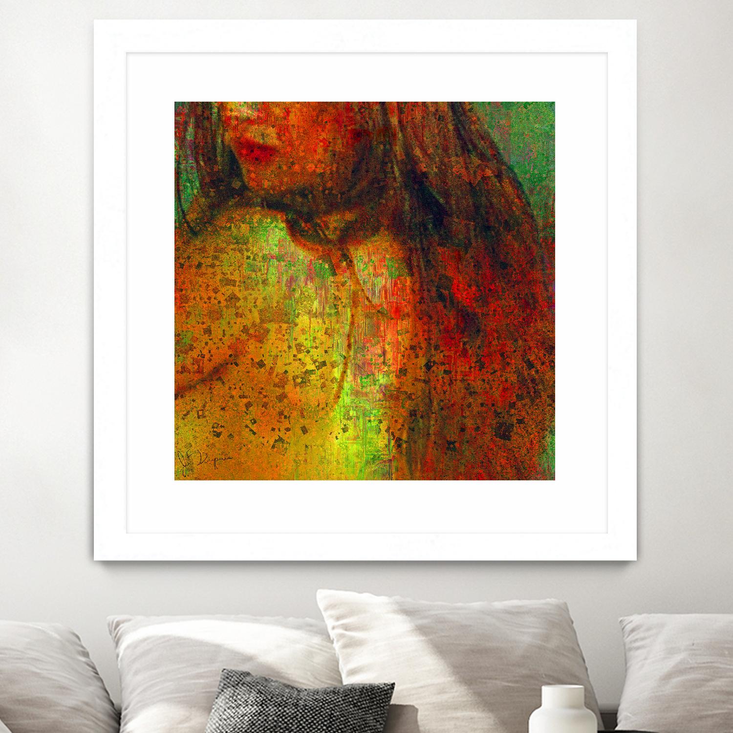 Woman Revelation I by Jean-François Dupuis on GIANT ART - orange figurative woman