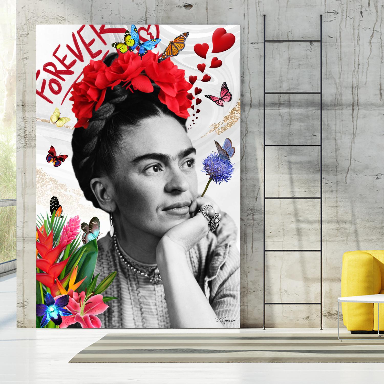 Forever by Carole St-Germain on GIANT ART - red photograph frida