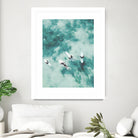 Surfers I by Unknown on GIANT ART - blue coastal ocean