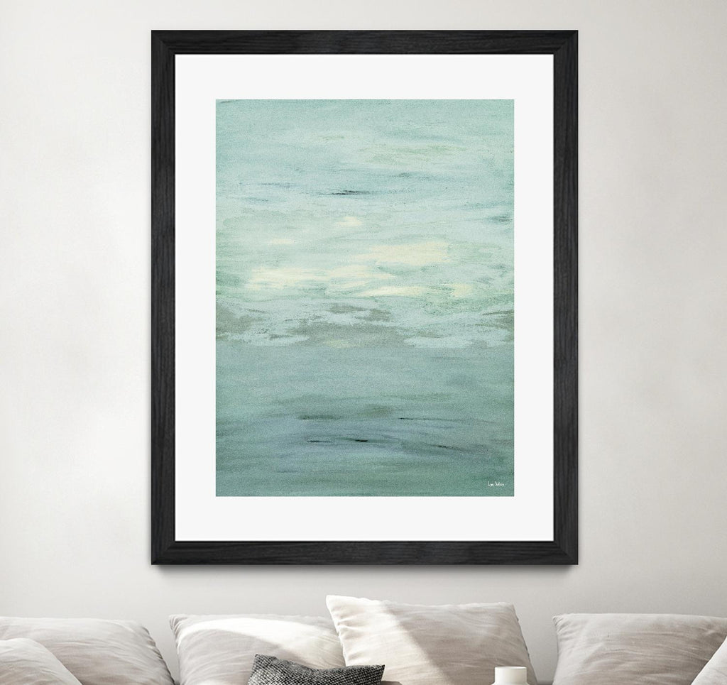 Infinity – Dusk - 4 by Lori Dubois on GIANT ART - green abstract pastel