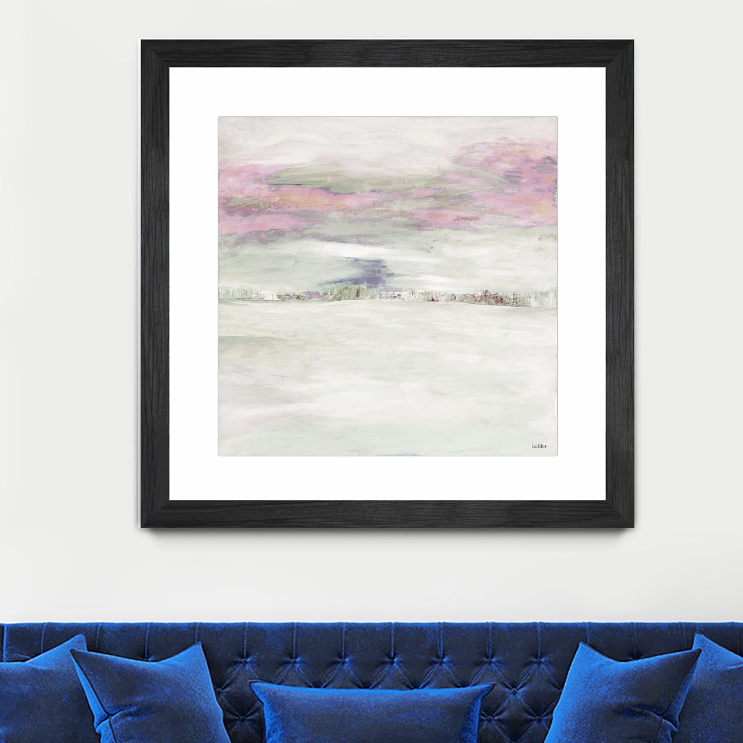 Winter Sky by Lori Dubois on GIANT ART - pink abstract paysage contemporain
