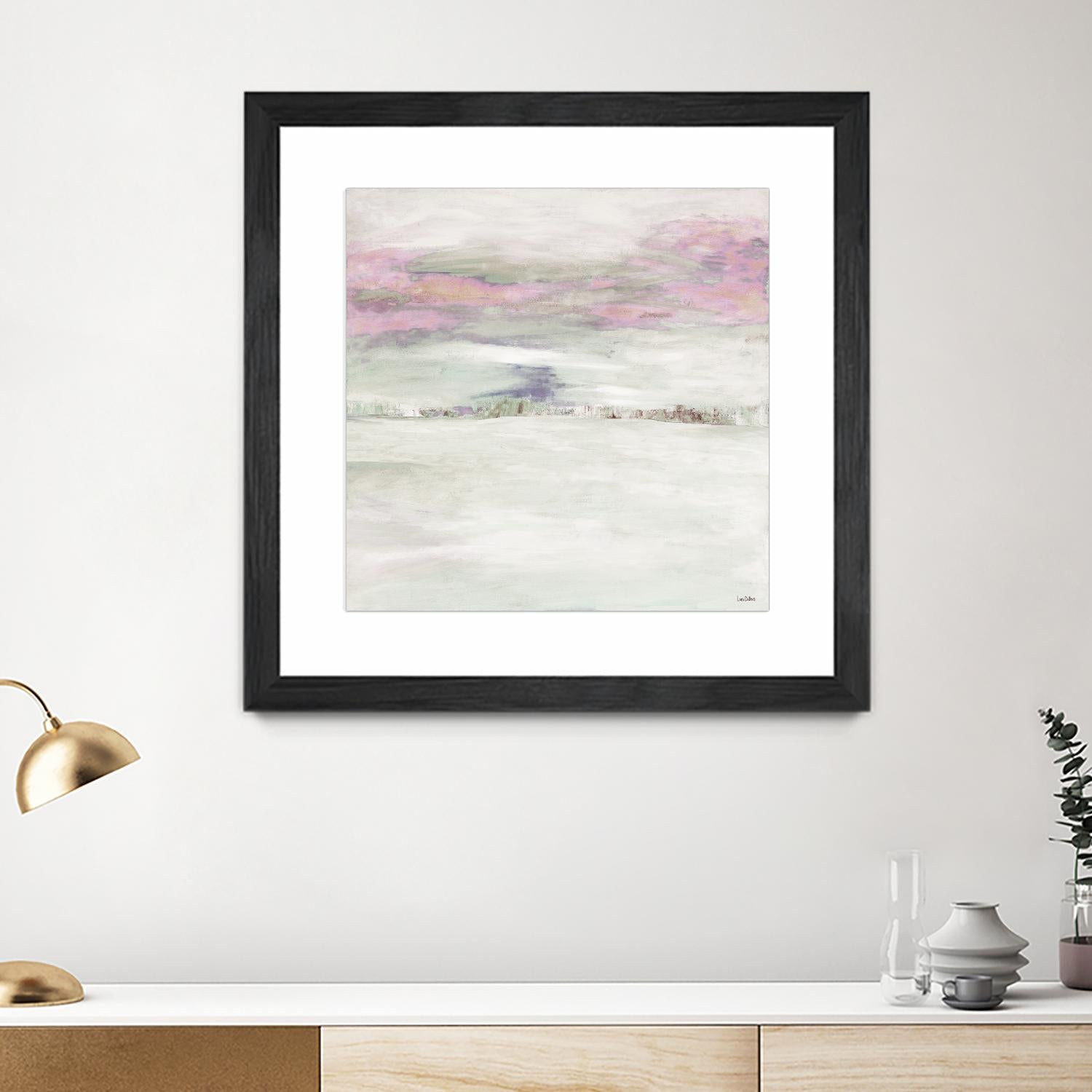 Winter Sky by Lori Dubois on GIANT ART - pink abstract paysage contemporain