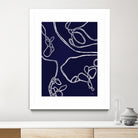 BluePoint by Lori Dubois on GIANT ART - blue linear