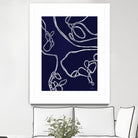 BluePoint by Lori Dubois on GIANT ART - blue linear