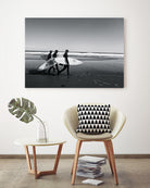 Surfers III by Pauline Aubut on GIANT ART - white coastal  sand