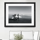 Surfers III by Pauline Aubut on GIANT ART - white coastal  sand