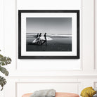 Surfers III by Pauline Aubut on GIANT ART - white coastal  sand