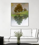 I look at life on both sides now by Pauline Aubut on GIANT ART - green botanical reflection