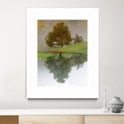 I look at life on both sides now by Pauline Aubut on GIANT ART - green botanical reflection