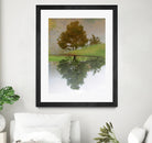 I look at life on both sides now by Pauline Aubut on GIANT ART - green botanical reflection