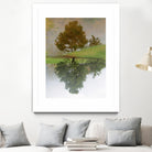 I look at life on both sides now by Pauline Aubut on GIANT ART - green botanical reflection