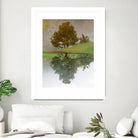 I look at life on both sides now by Pauline Aubut on GIANT ART - green botanical reflection