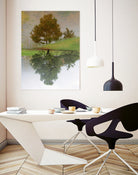 I look at life on both sides now by Pauline Aubut on GIANT ART - green botanical reflection