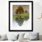 I look at life on both sides now by Pauline Aubut on GIANT ART - green botanical reflection