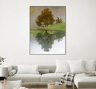 I look at life on both sides now by Pauline Aubut on GIANT ART - green botanical reflection