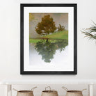 I look at life on both sides now by Pauline Aubut on GIANT ART - green botanical reflection