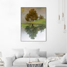 I look at life on both sides now by Pauline Aubut on GIANT ART - green botanical reflection