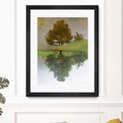 I look at life on both sides now by Pauline Aubut on GIANT ART - green botanical reflection