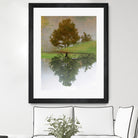 I look at life on both sides now by Pauline Aubut on GIANT ART - green botanical reflection