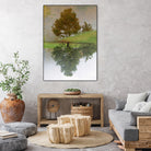 I look at life on both sides now by Pauline Aubut on GIANT ART - green botanical reflection