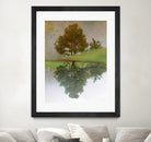 I look at life on both sides now by Pauline Aubut on GIANT ART - green botanical reflection