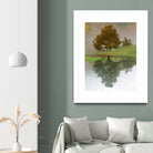 I look at life on both sides now by Pauline Aubut on GIANT ART - green botanical reflection