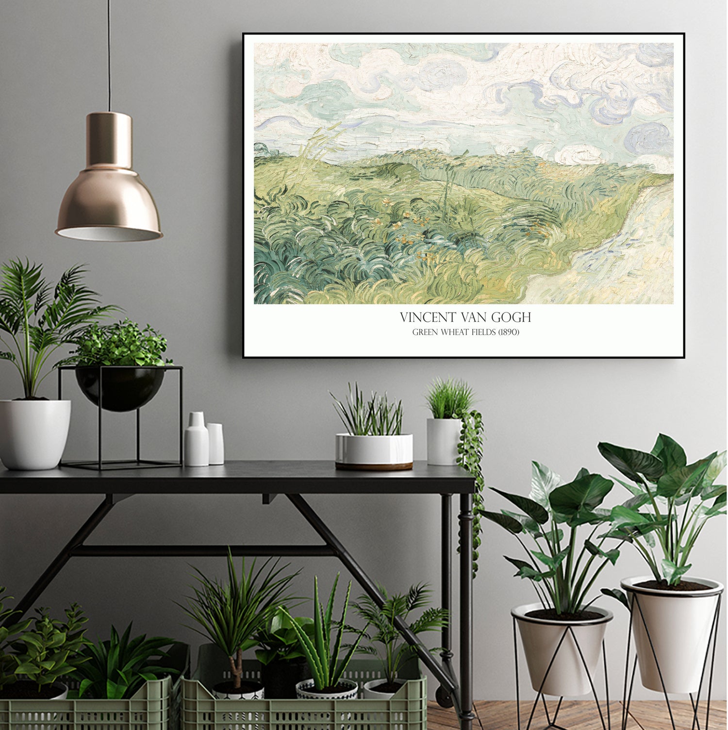 Green Wheat fields  by Vincent Van Gogh on GIANT ART