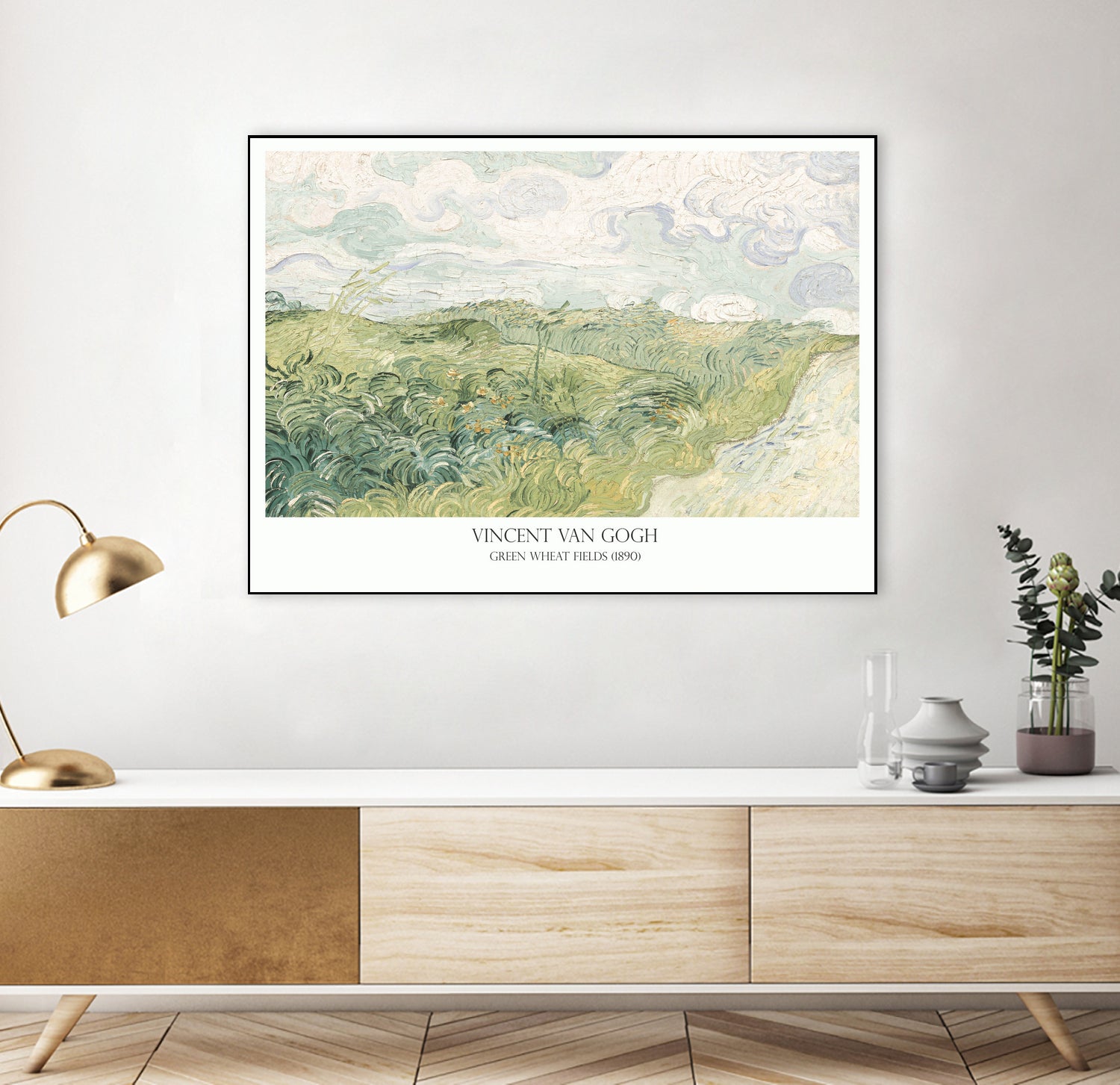 Green Wheat fields  by Vincent Van Gogh on GIANT ART