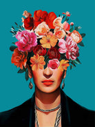 Frida's flowers by Clicart Studio on GIANT ART - red botanical frida kahlo