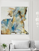 Colt Favorite by Daleno Art on GIANT ART - orange watercolor horse