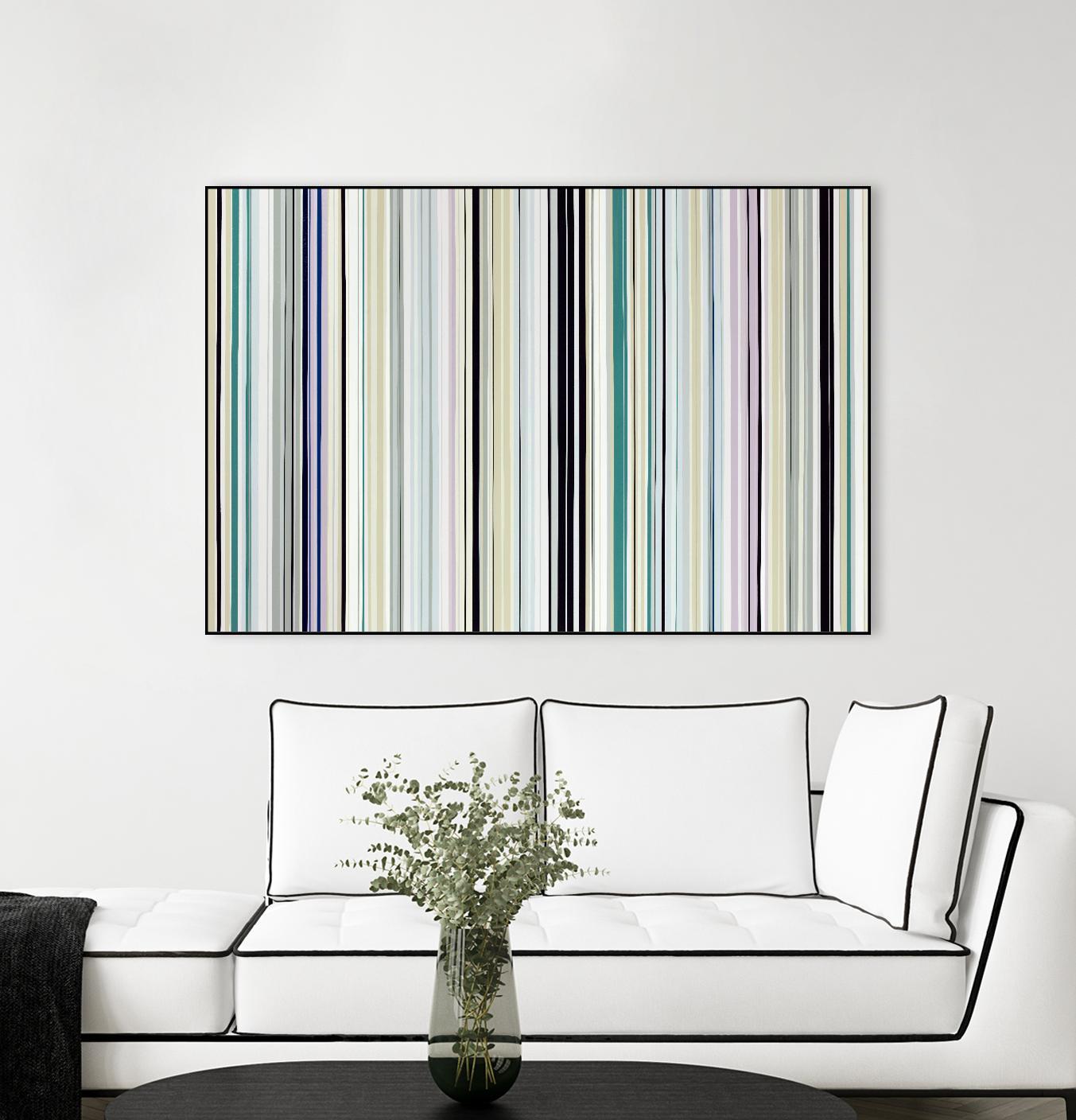Never Going Straight by Daleno Art on GIANT ART - pink linear stripes