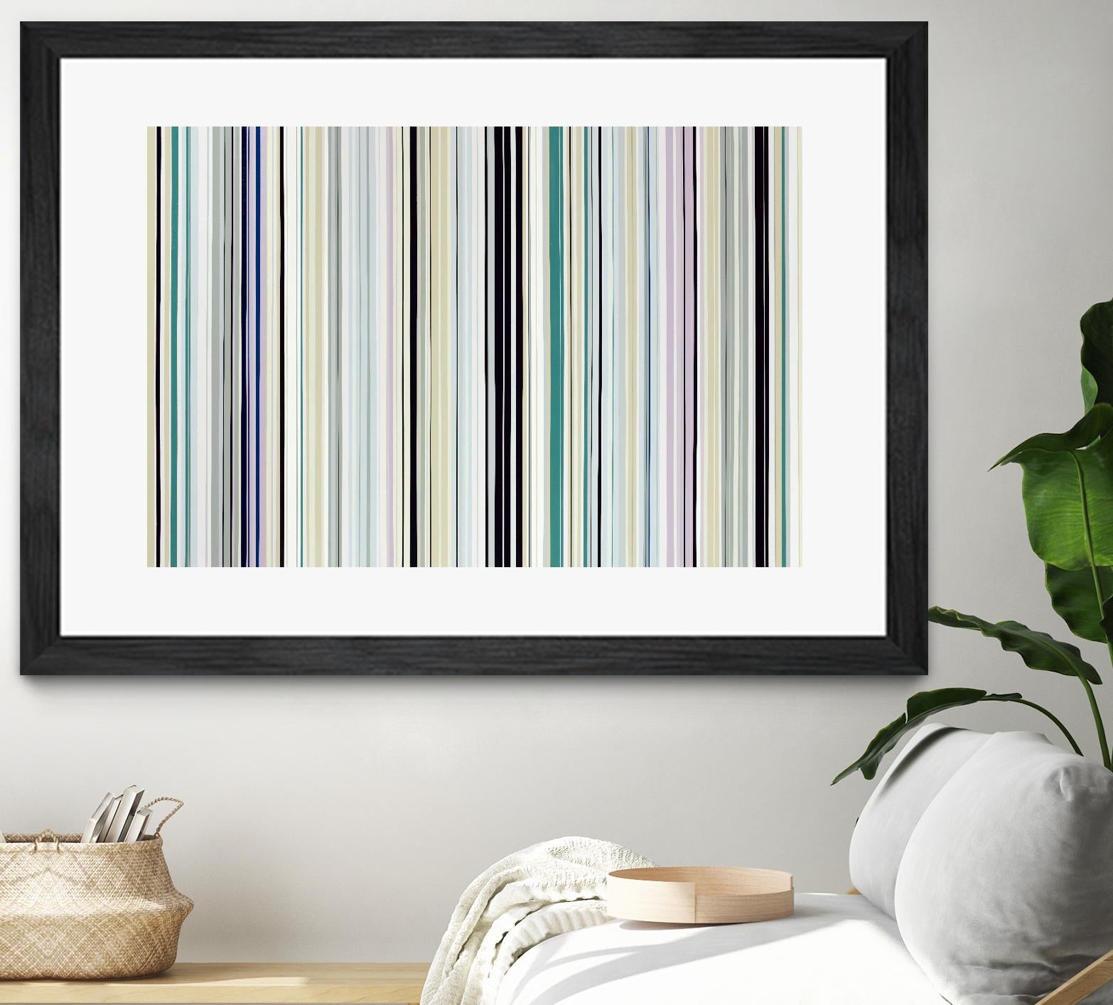 Never Going Straight by Daleno Art on GIANT ART - pink linear stripes