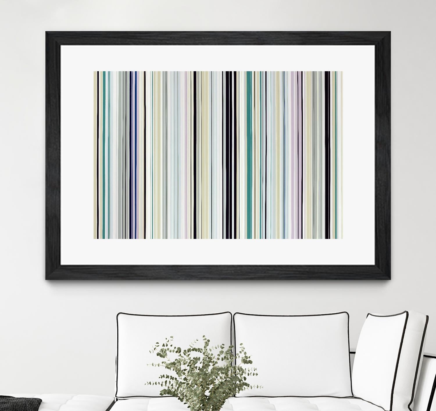 Never Going Straight by Daleno Art on GIANT ART - pink linear stripes