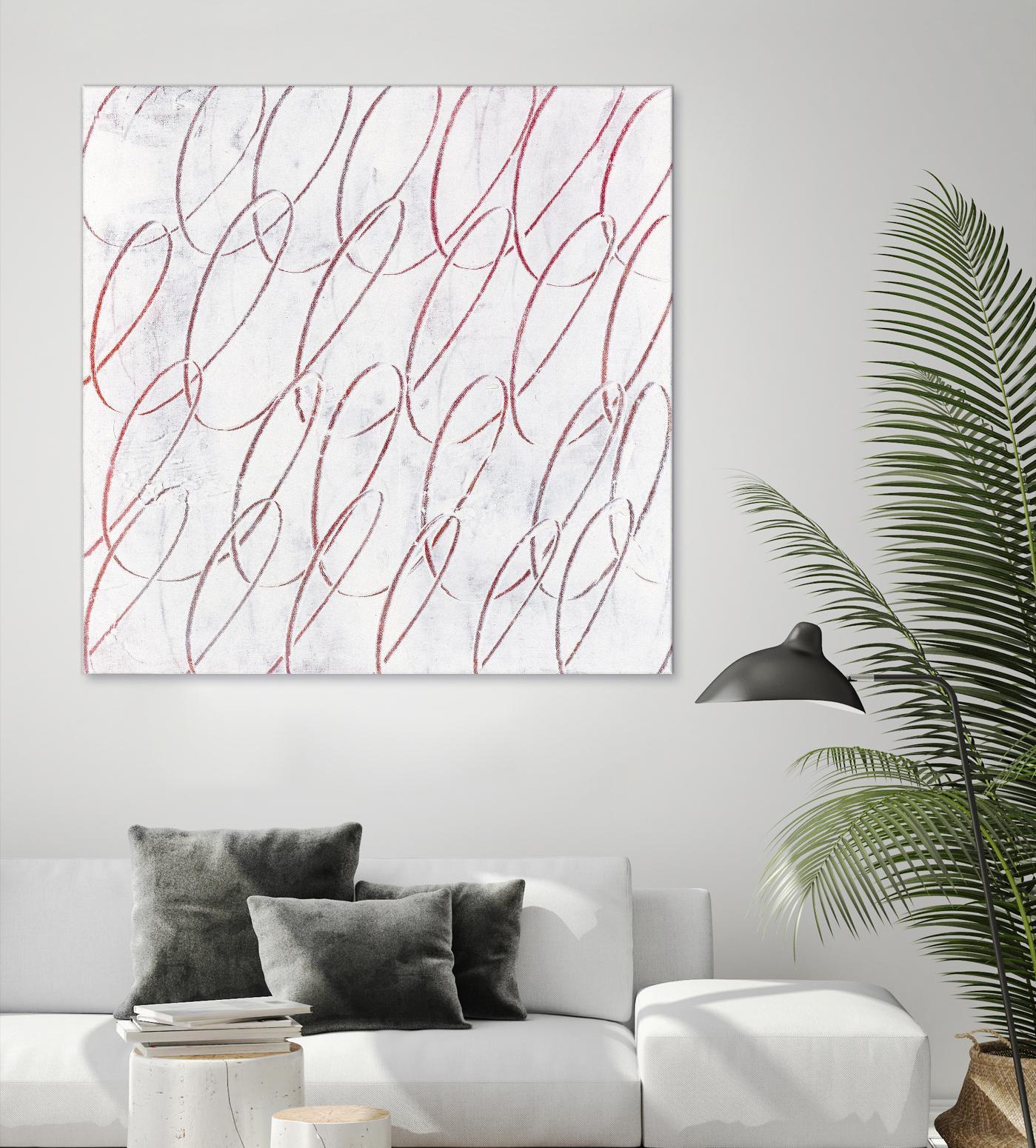 Hula I by Daleno Art on GIANT ART - red abstract abstrait 