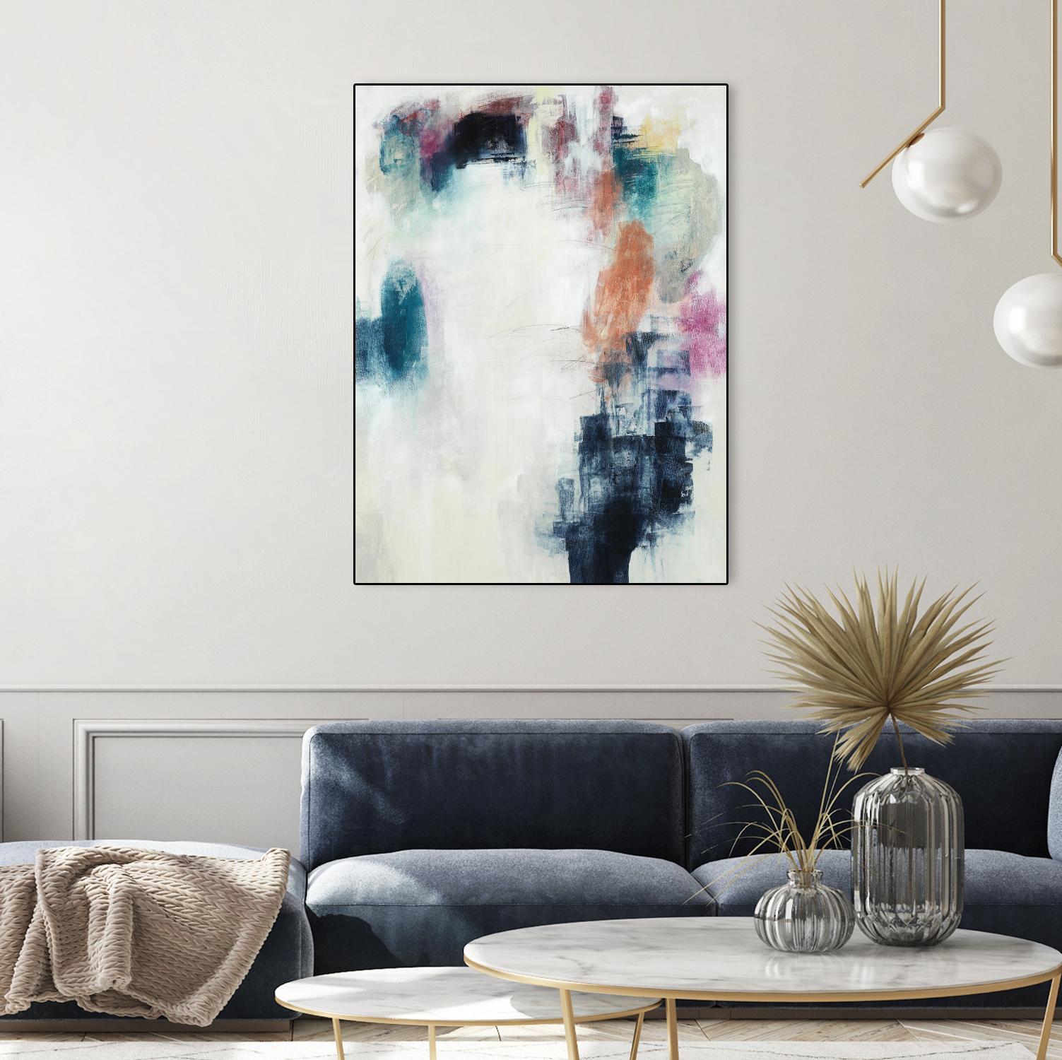 Sensitive Strum by Daleno Art on GIANT ART - orange abstract abstrait 