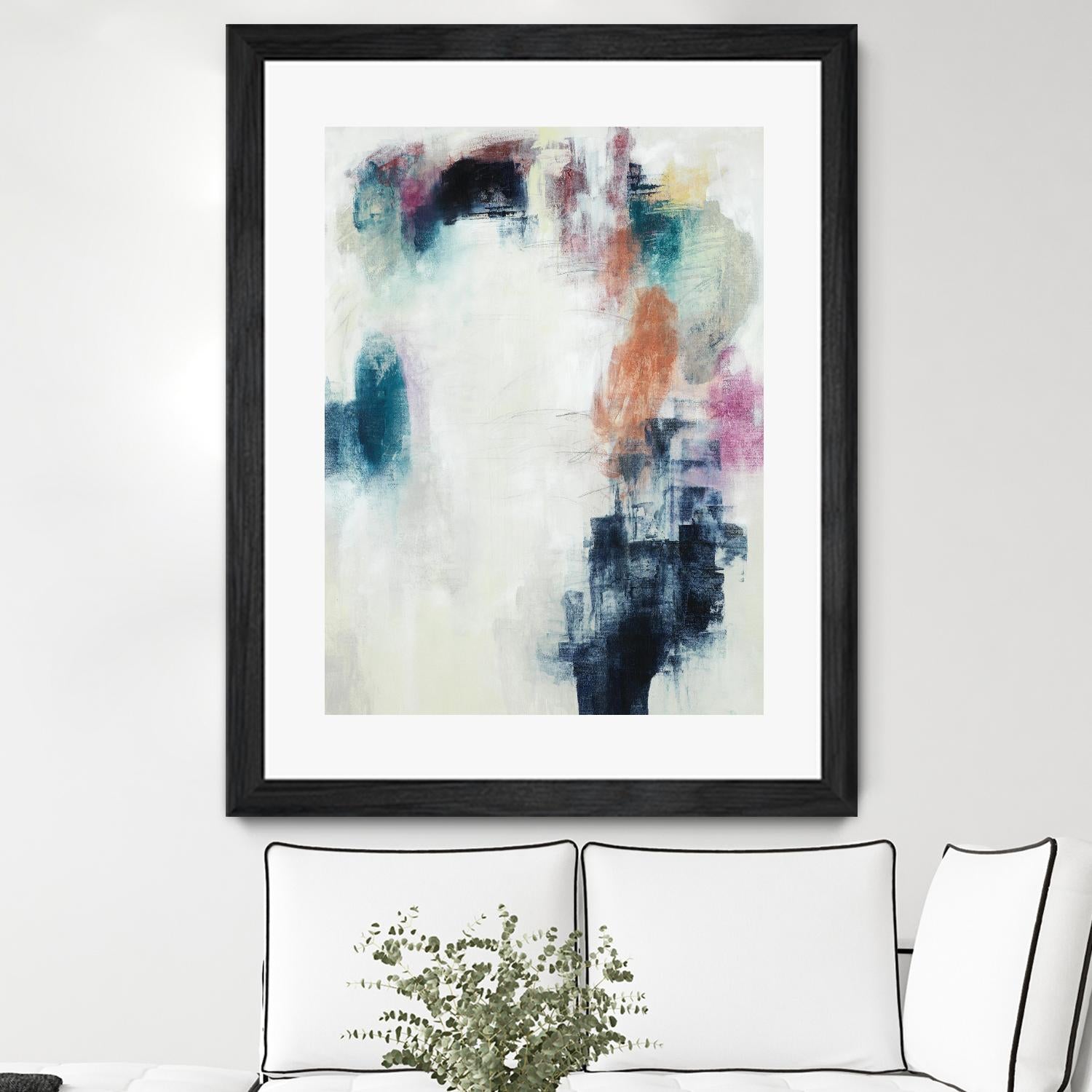 Sensitive Strum by Daleno Art on GIANT ART - blue abstract abstrait 