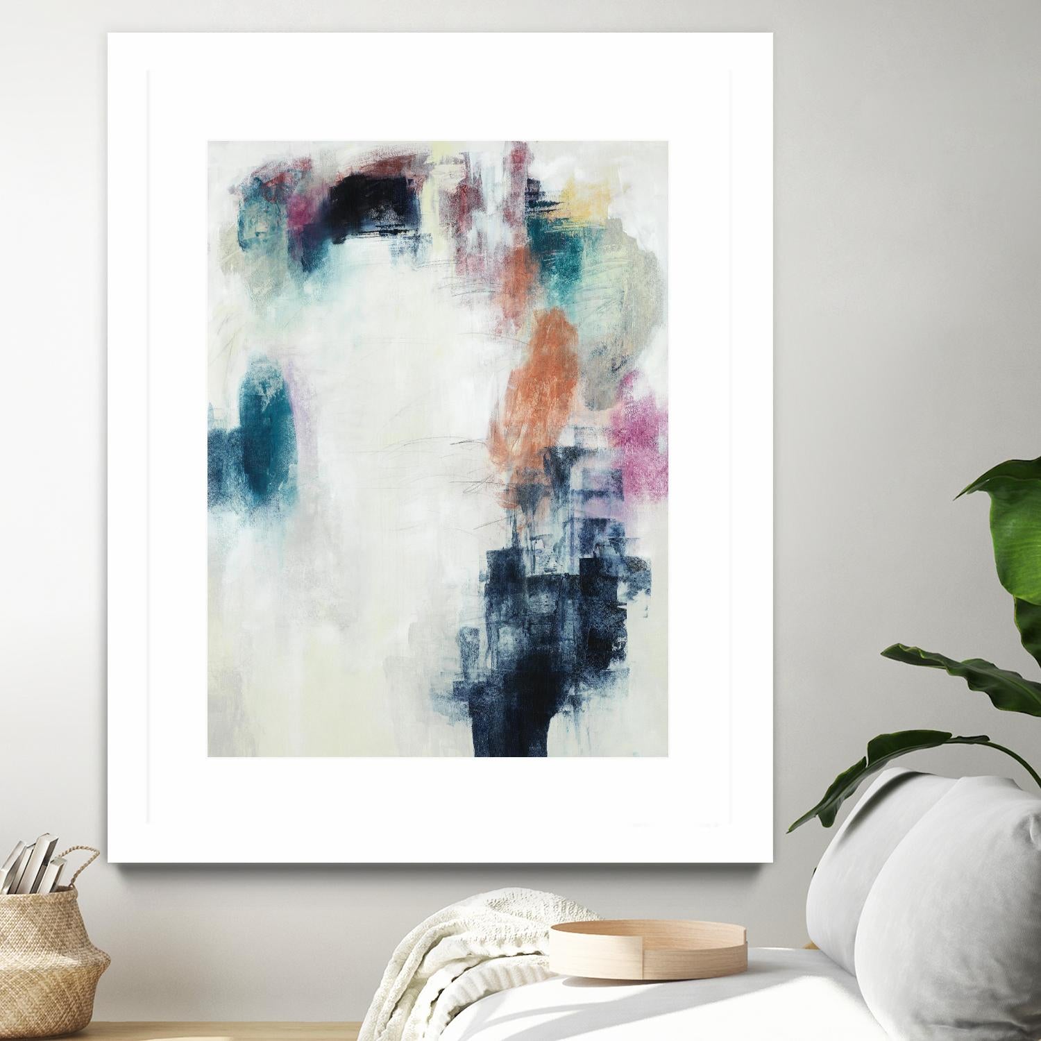 Sensitive Strum by Daleno Art on GIANT ART - blue abstract abstrait 